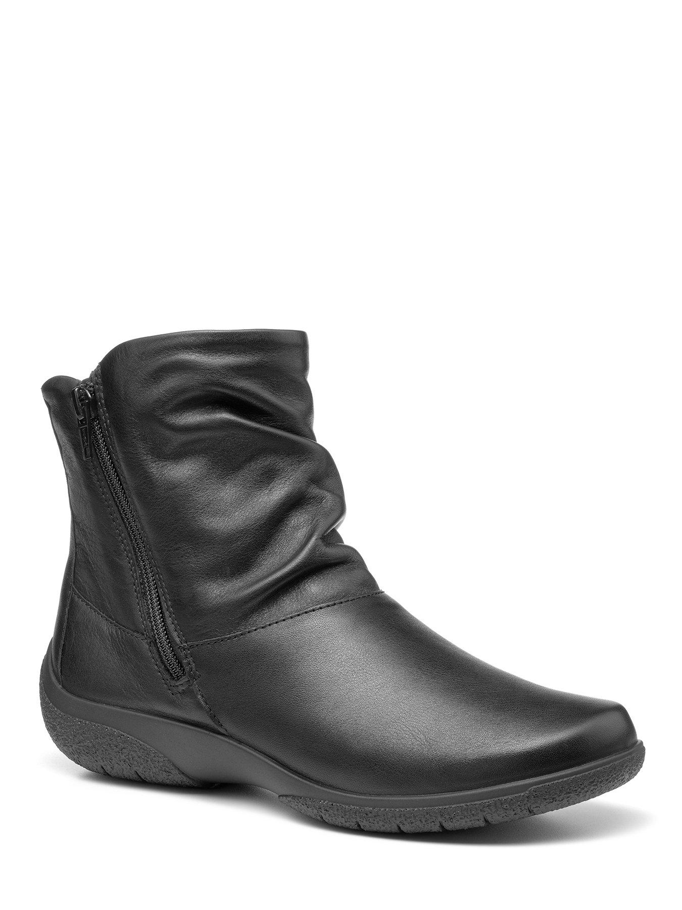 Hotter Whisper Leather Wide Fit Ankle Boots Very