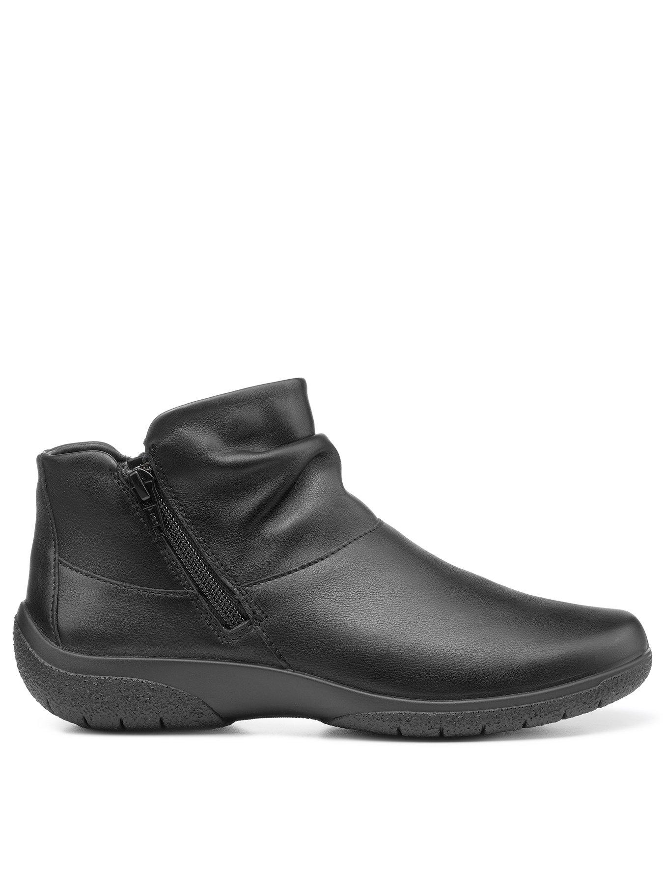 Hotter black ankle boots sale