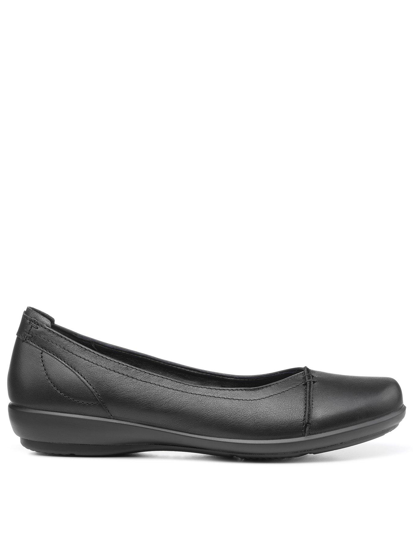 Hotter Robyn Ii Leather Ballerina Shoes