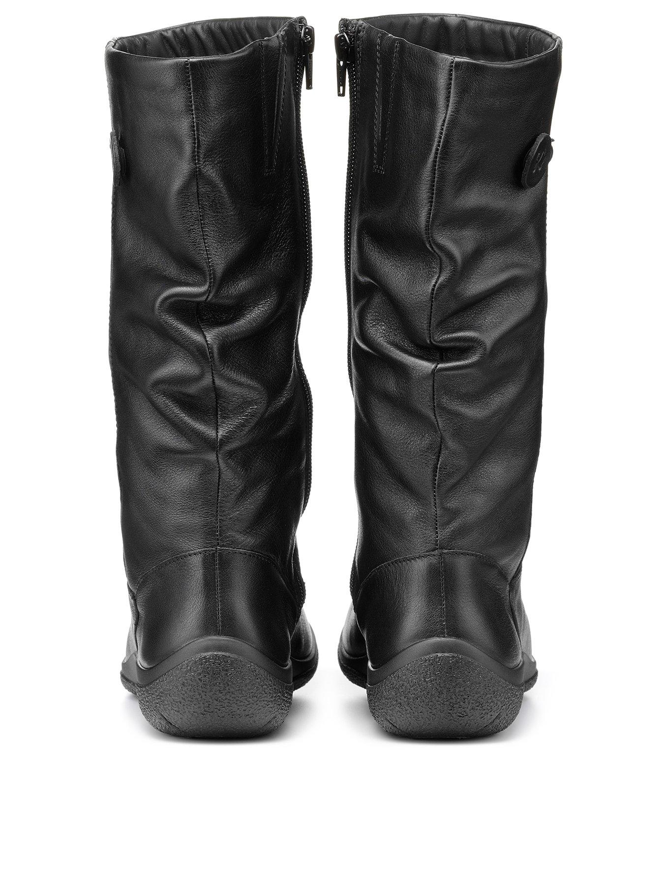 Hotter leather boots online