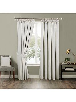Product photograph of Jovy Blackout 3-inch Pleated Curtains from very.co.uk