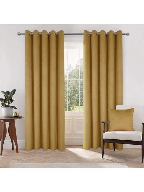 very-home-ashanbspvelour-eyelet-curtains