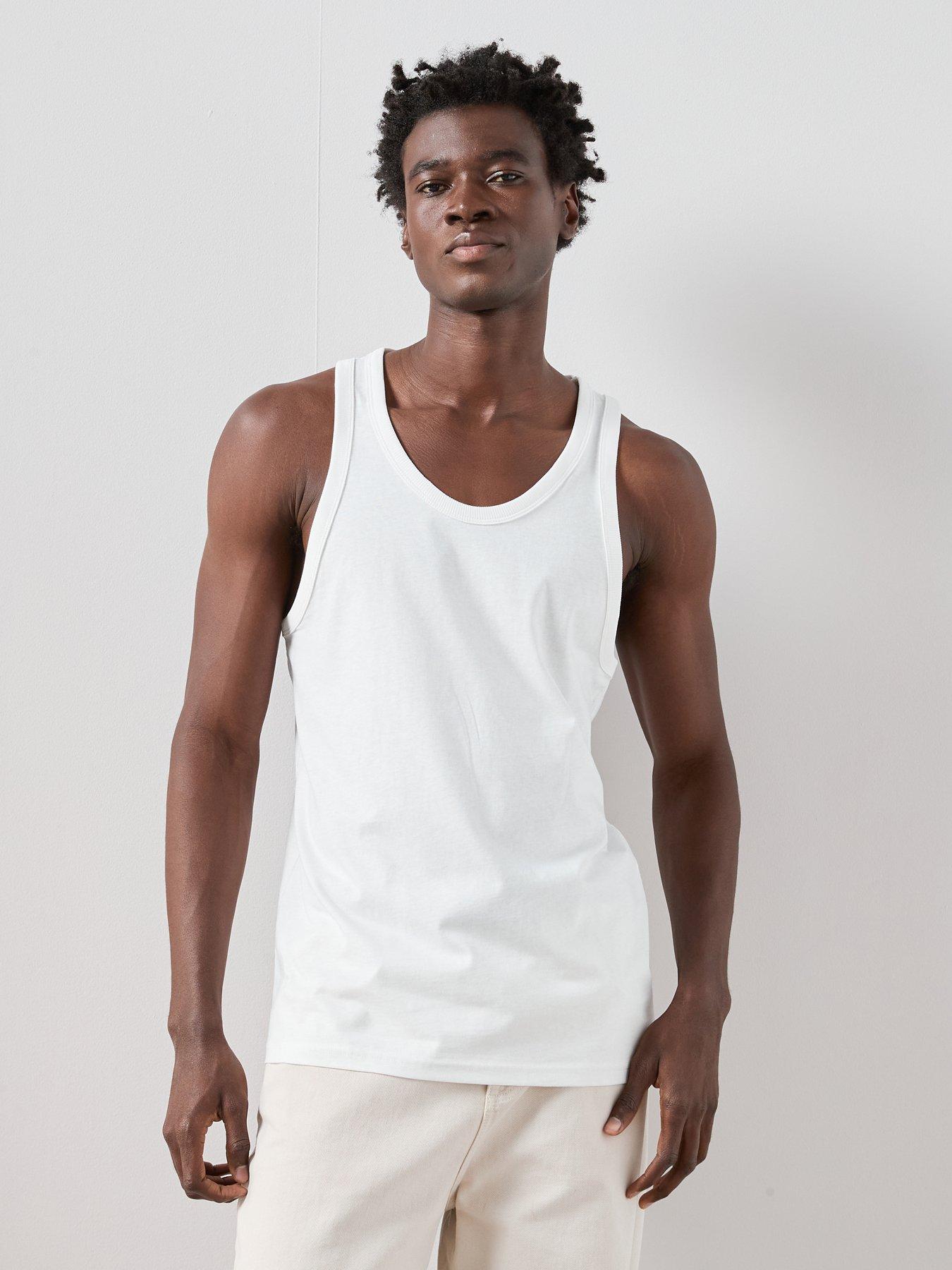 The Very Collection Pure Cotton Essential Jersey Vest - White