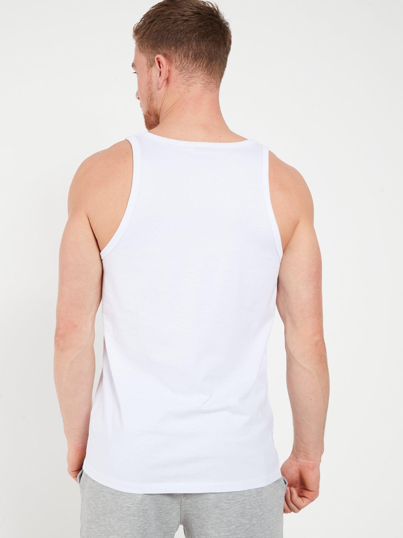 Image 2 of 6 of Very Man Jersey Vest- White