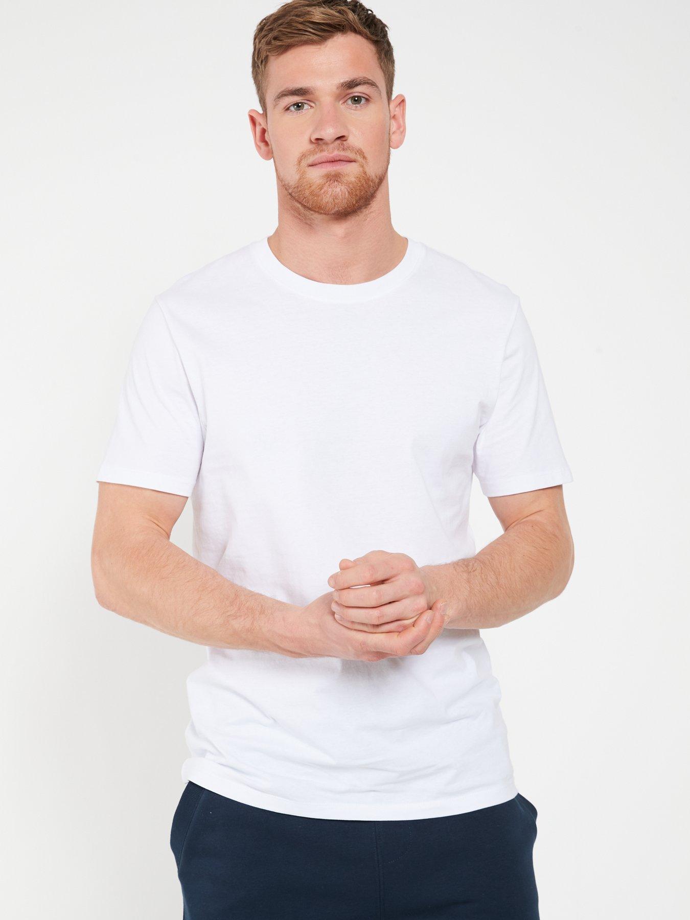 Image 5 of 6 of Very Man 5 Pack Crew T-shirt - Khaki/navy/white/black/grey