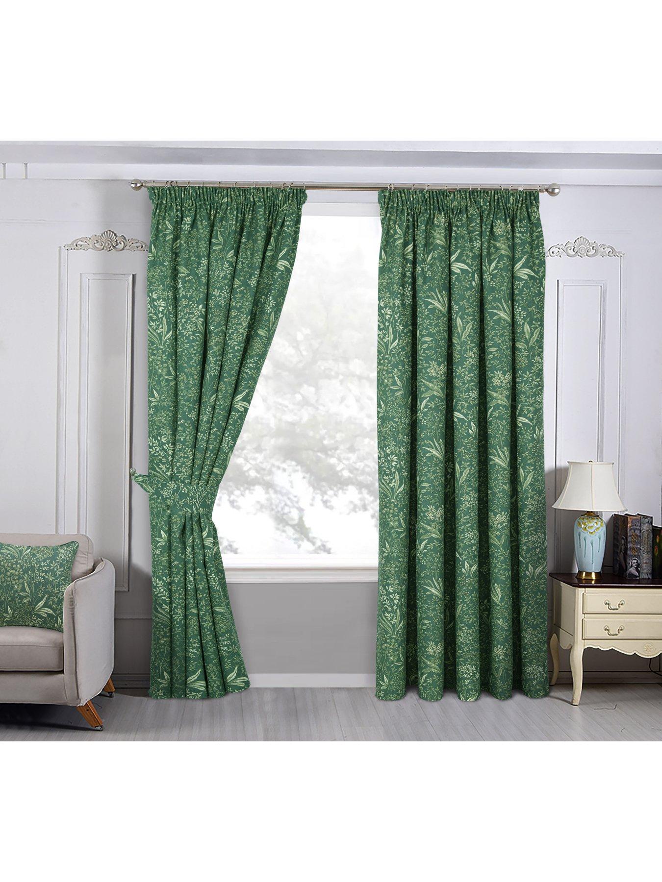 Product photograph of Darcy 3-inch Pleated Curtains from very.co.uk