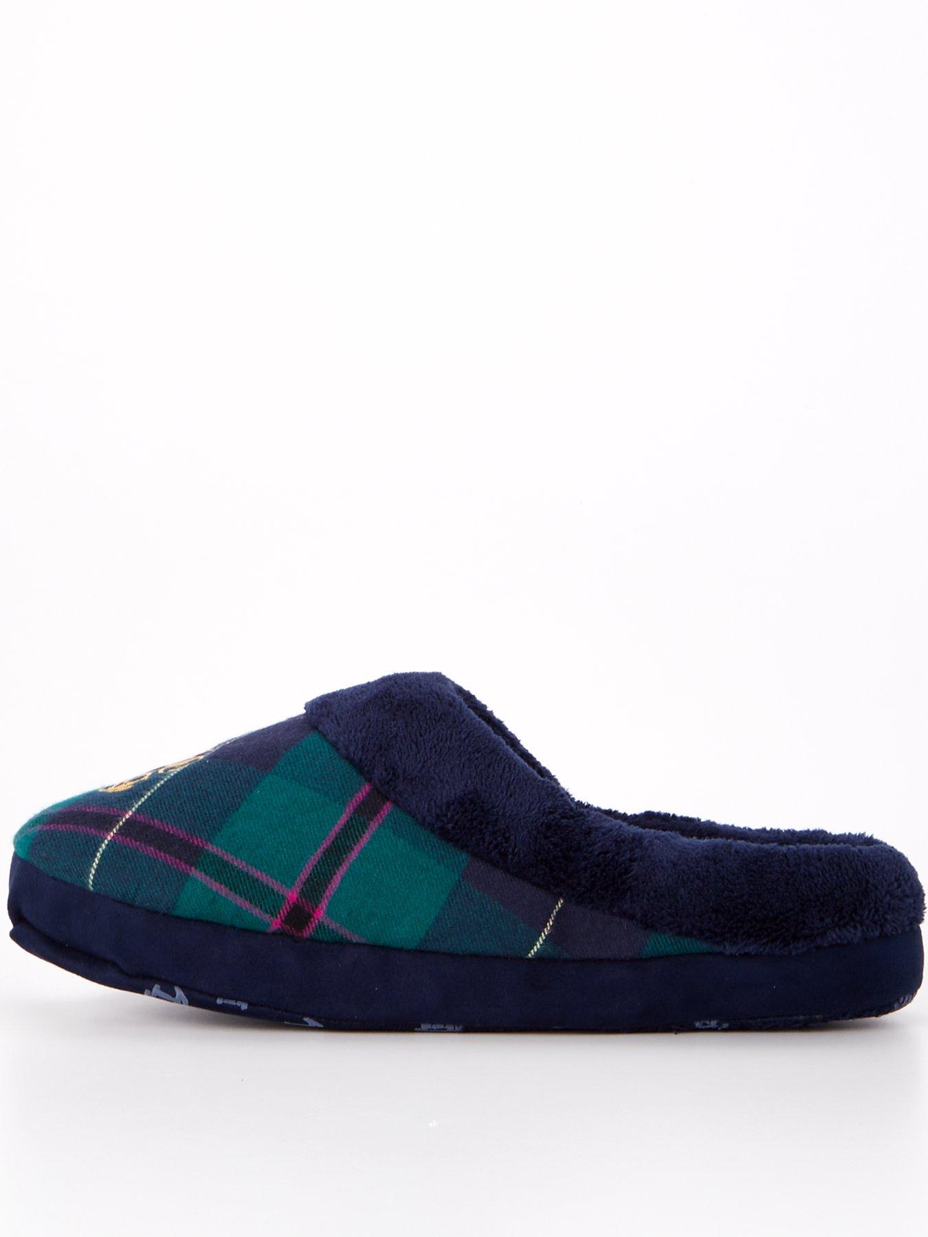 Ralph lauren plaid discount slippers