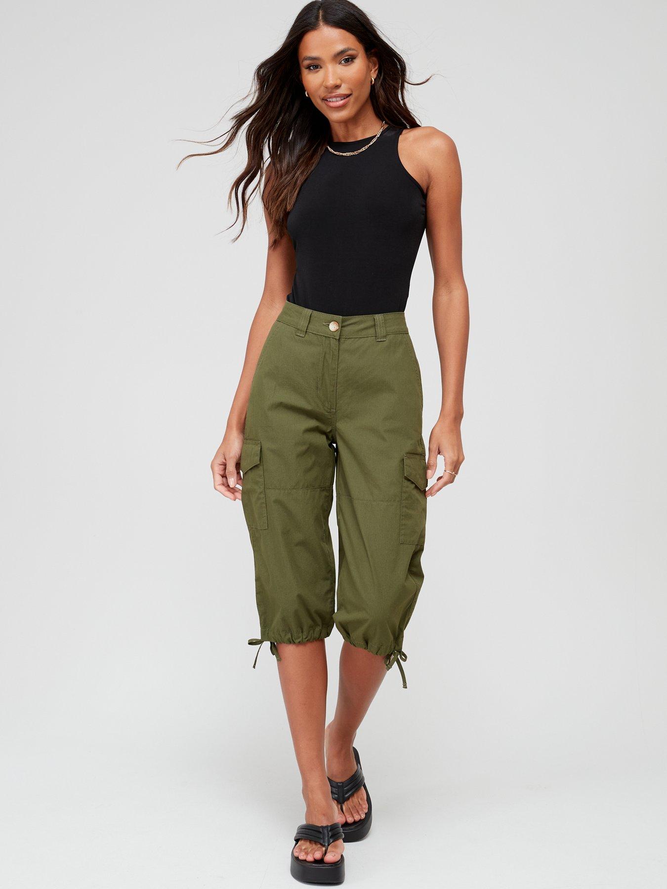 Womens Cargo Capri -  UK