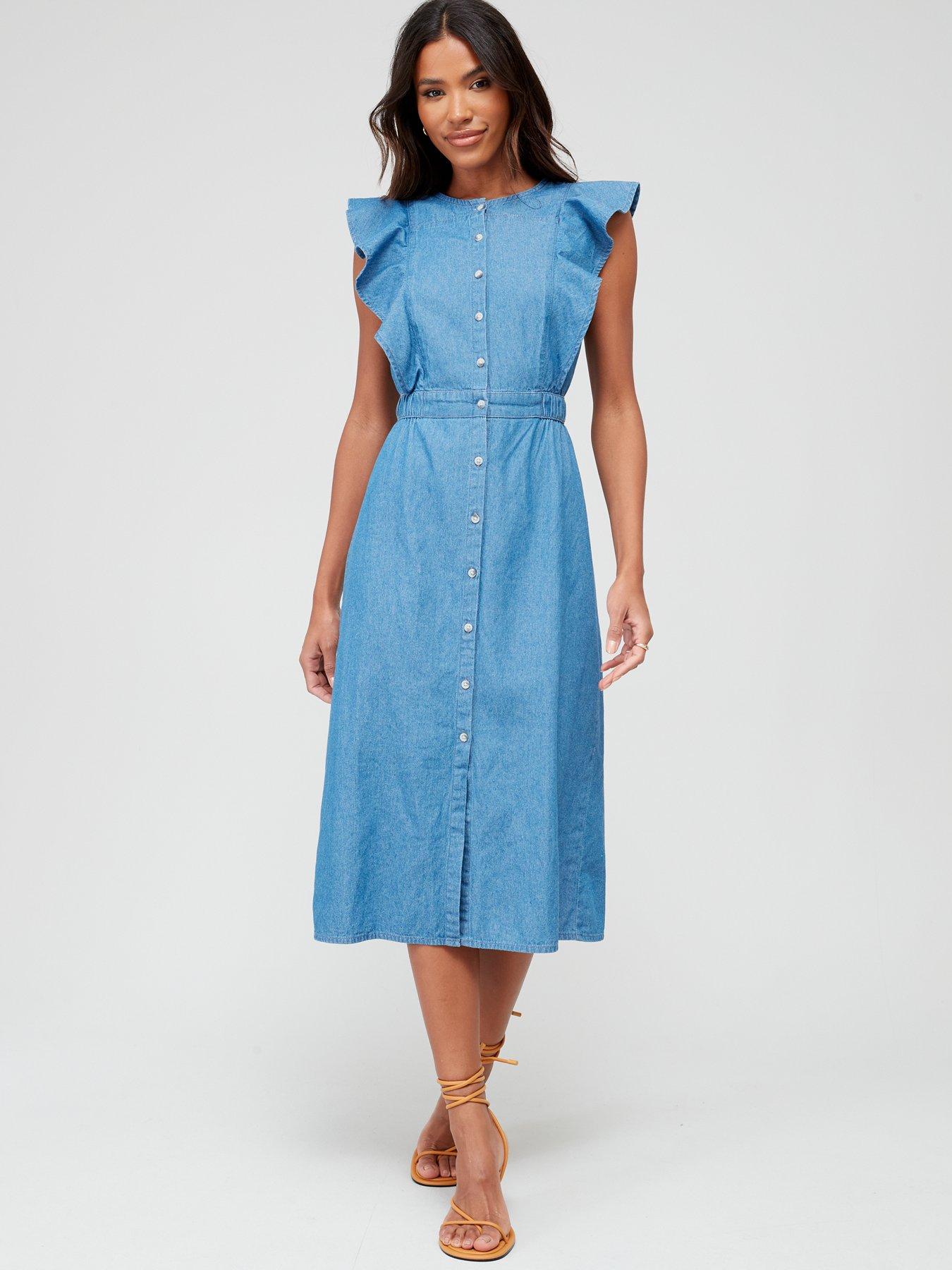 Co denim outlet midi dress