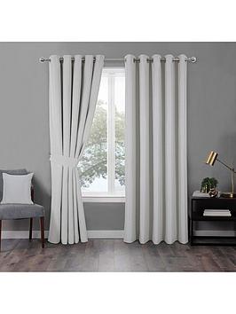 Product photograph of Jovy Blackout Eyelet Curtains from very.co.uk