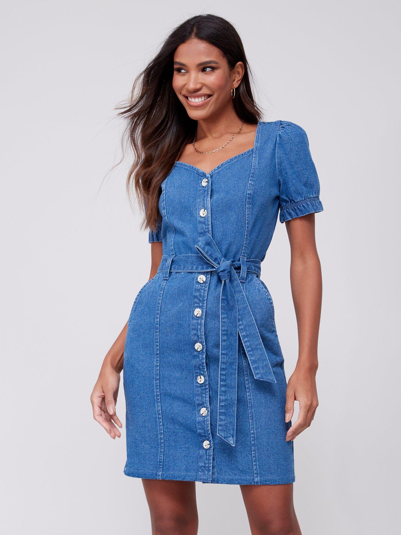 Denim dress hot sale uk