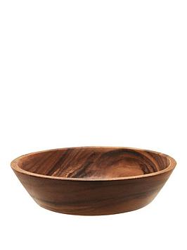 Product photograph of Premier Housewares Kora Acacia Wood Tapered Bowl from very.co.uk