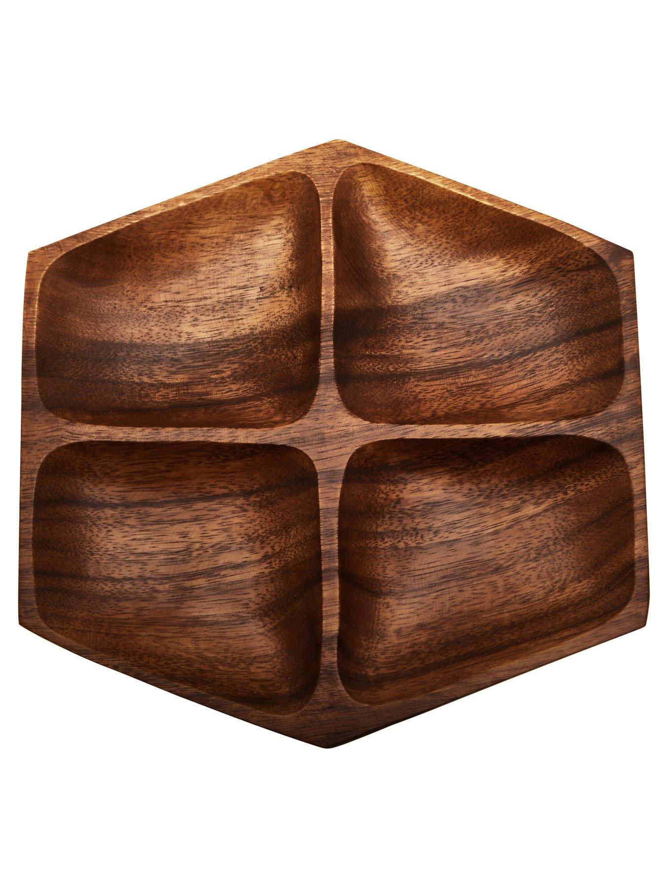 Image 3 of 5 of Premier Housewares Kora Acacia Wood Square Serving Dish