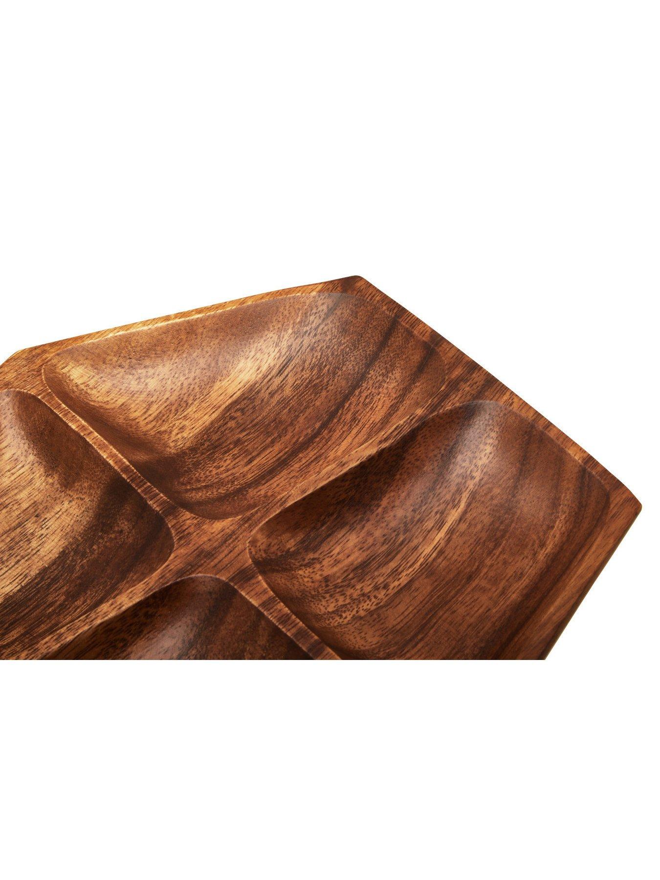 Image 4 of 5 of Premier Housewares Kora Acacia Wood Square Serving Dish