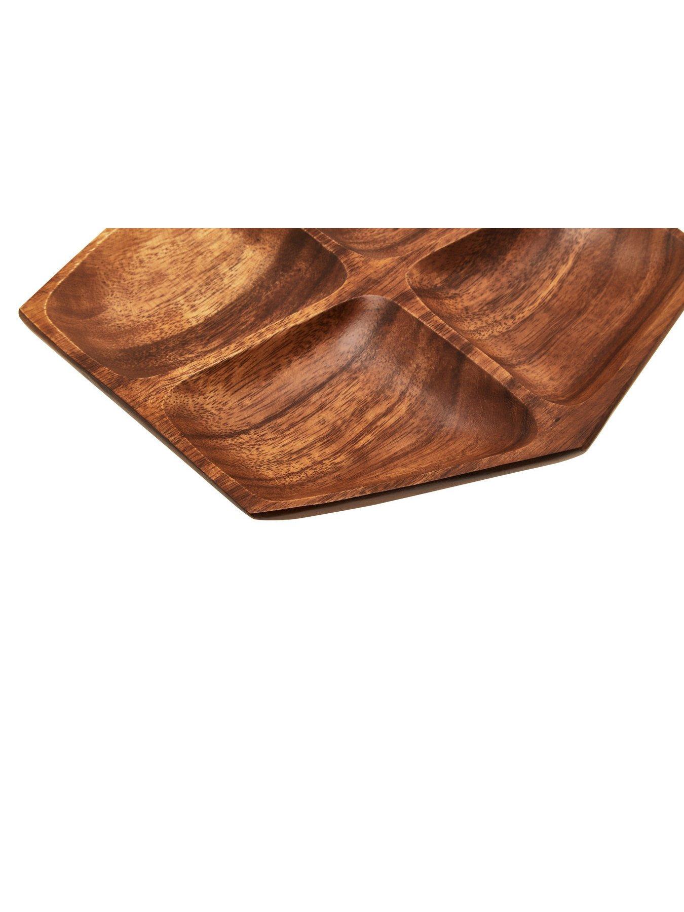 Image 5 of 5 of Premier Housewares Kora Acacia Wood Square Serving Dish