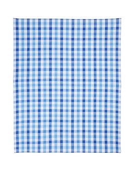 Product photograph of Premier Housewares Blue Heritage 100 Cotton Tablecloth from very.co.uk