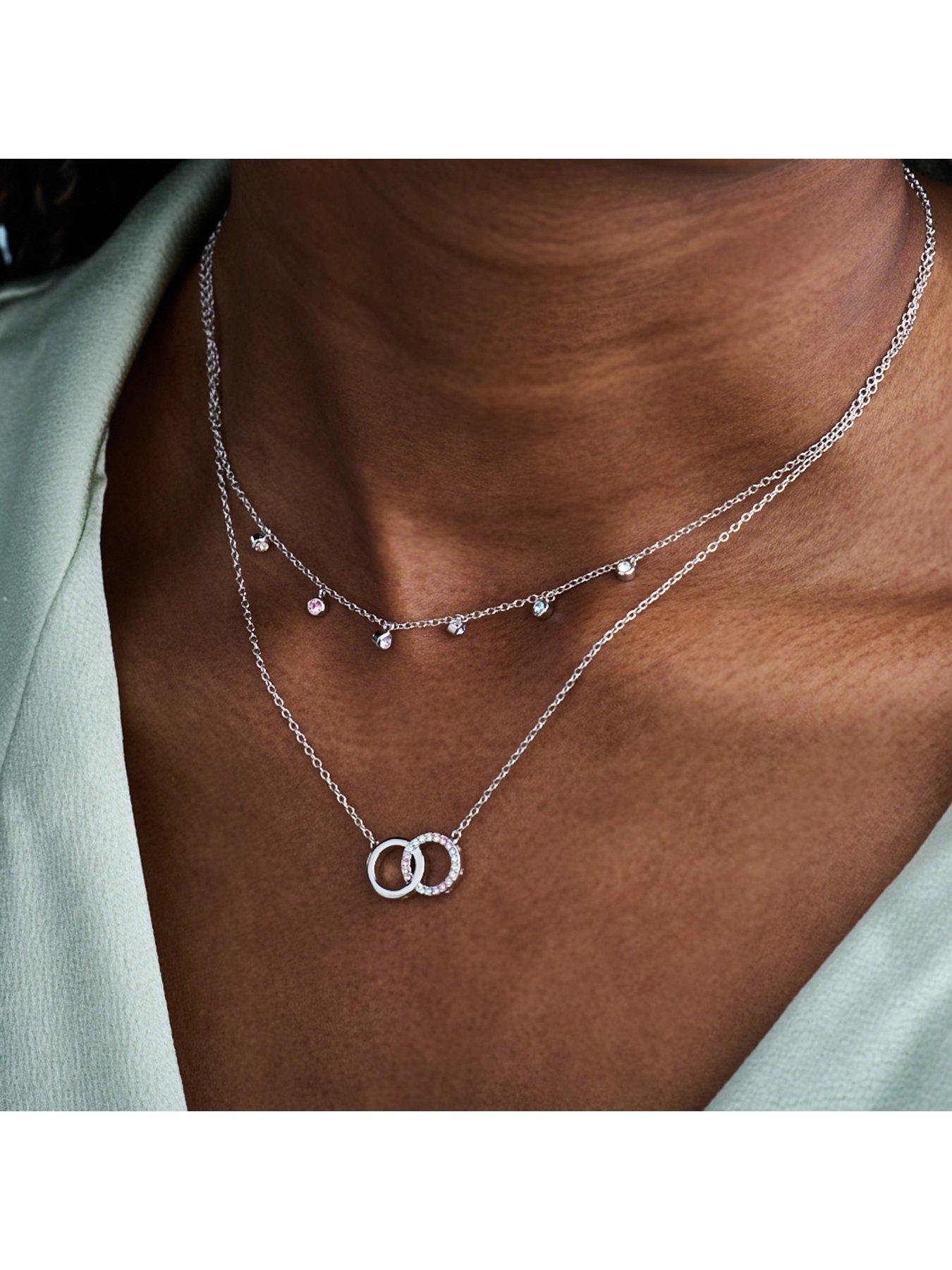 Olivia burton silver interlink necklace new arrivals