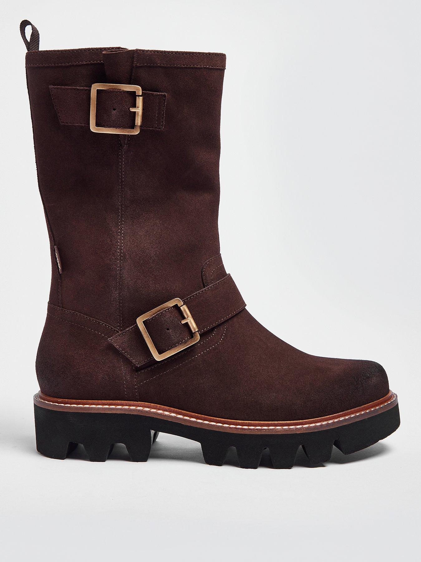 Pod Alma Calf Boots - Brown