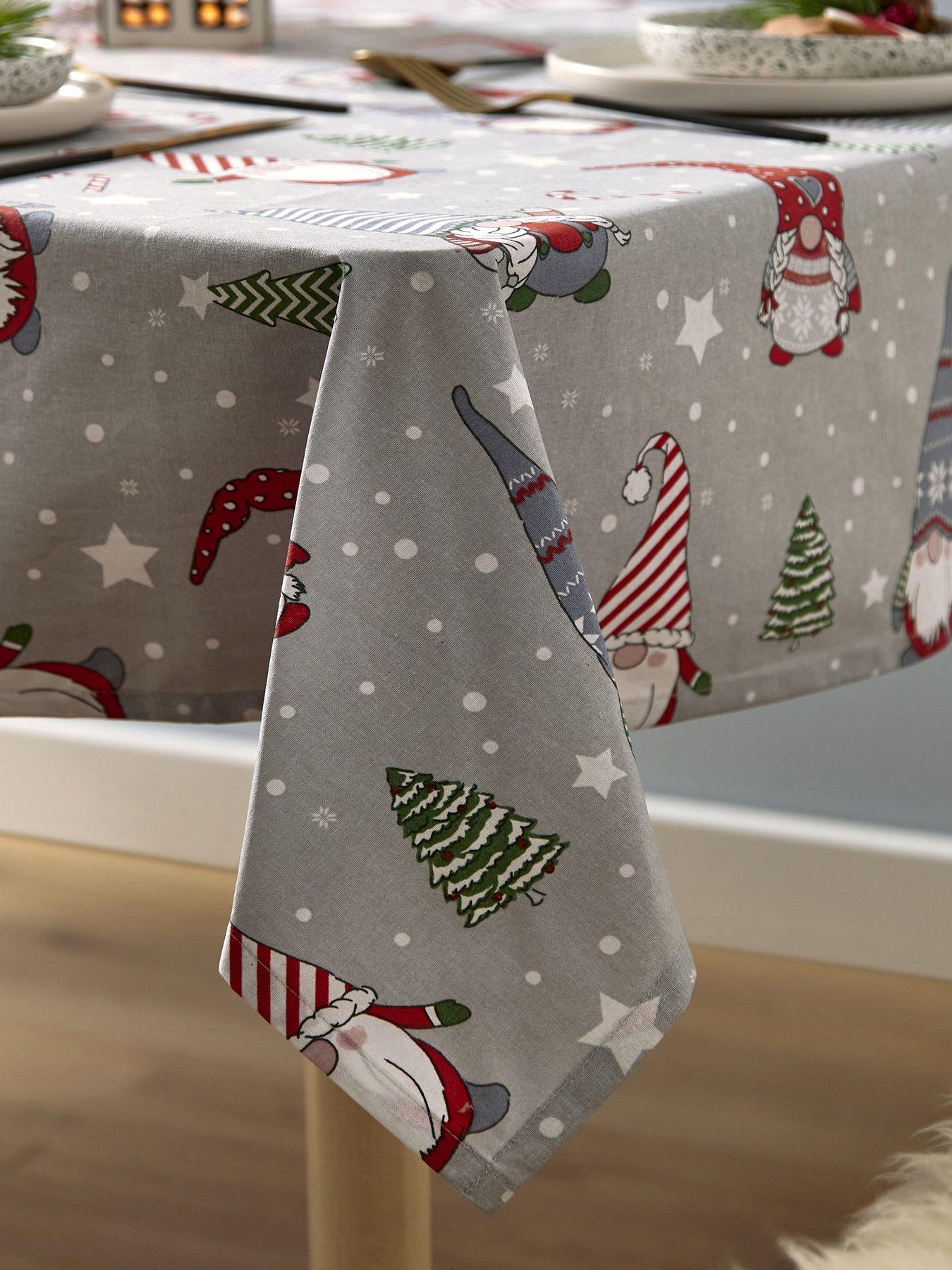 Image 2 of 4 of Catherine Lansfield Christmas Gnomes Tablecloth