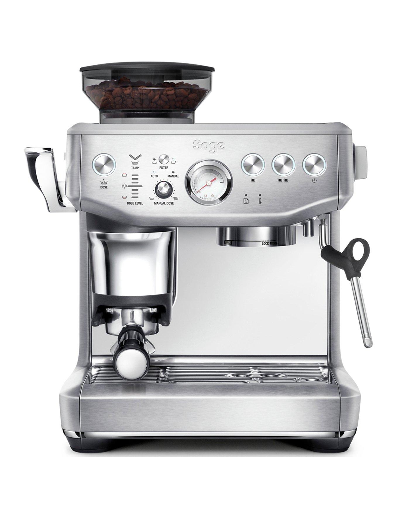Product photograph of Sage The Barista Express Impress Coffee Machine - Stainless Steel from very.co.uk