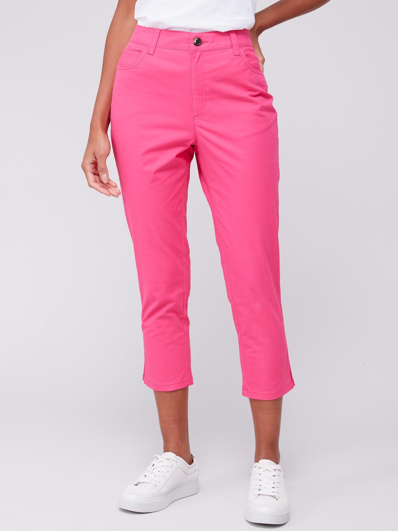 V by Very Skinny Capri Trouser - Pink