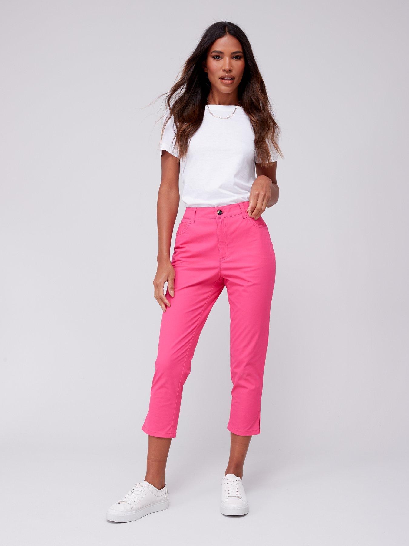 Pink on sale capri trousers