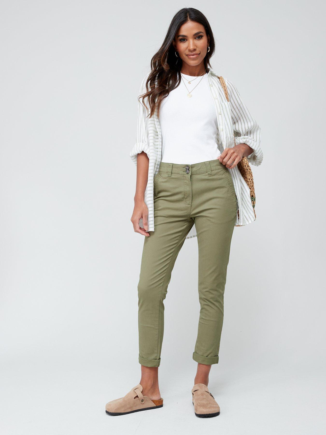 Girlfriend store chino pants