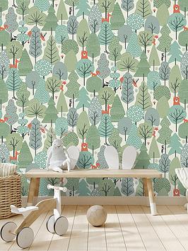 Product photograph of Muriva Wild Wood Wallpaper from very.co.uk