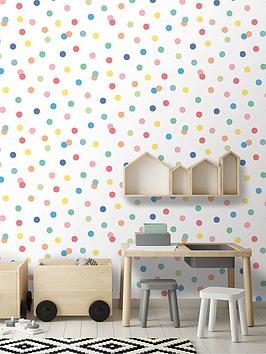 Product photograph of Muriva Dotty Wallpaper from very.co.uk