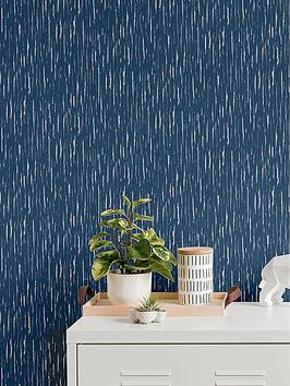 Product photograph of Muriva Nala Textured Wallpaper - Blue from very.co.uk