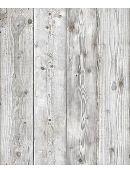 Product photograph of Muriva Timber Planks Wallpaper from very.co.uk
