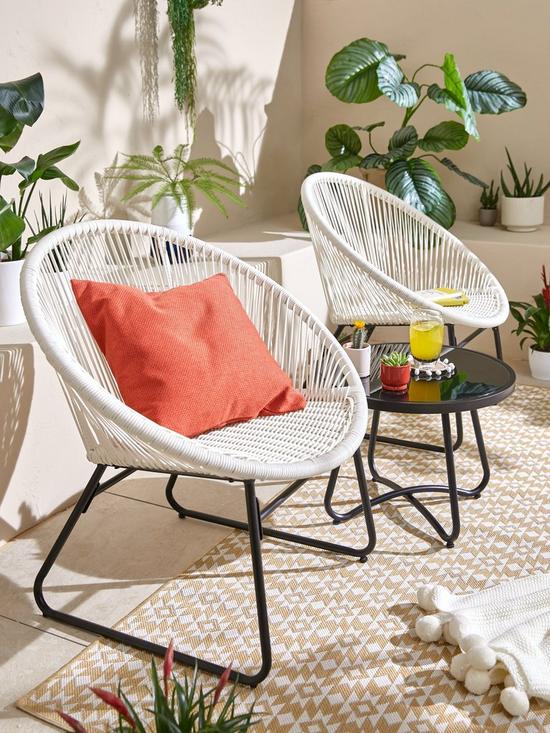 front image of very-home-noodle-bistro-set-white
