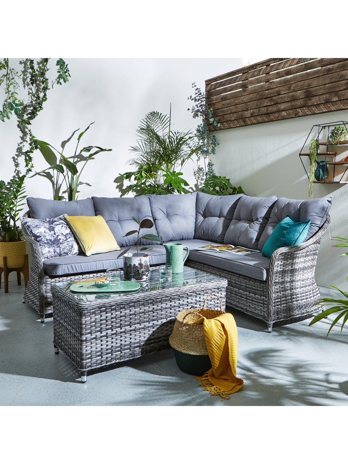 Florida rattan corner sofa sale