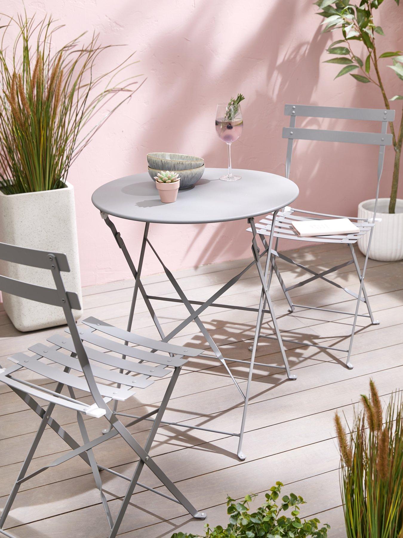 Image 1 of 6 of Everyday Ibiza Bistro Set Grey