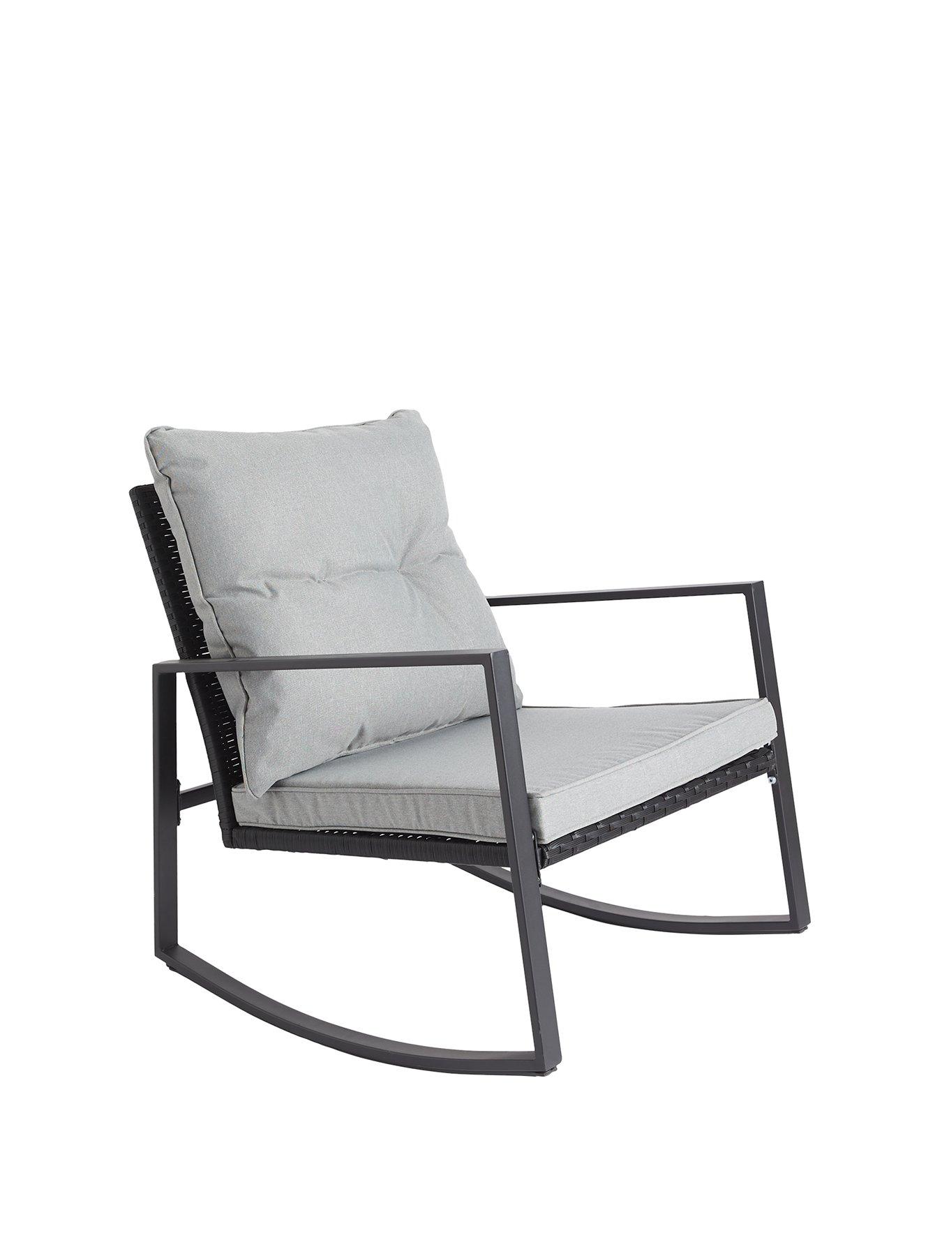 Image 3 of 6 of Very Home Santa Monica Rocker Set with Padded Seats