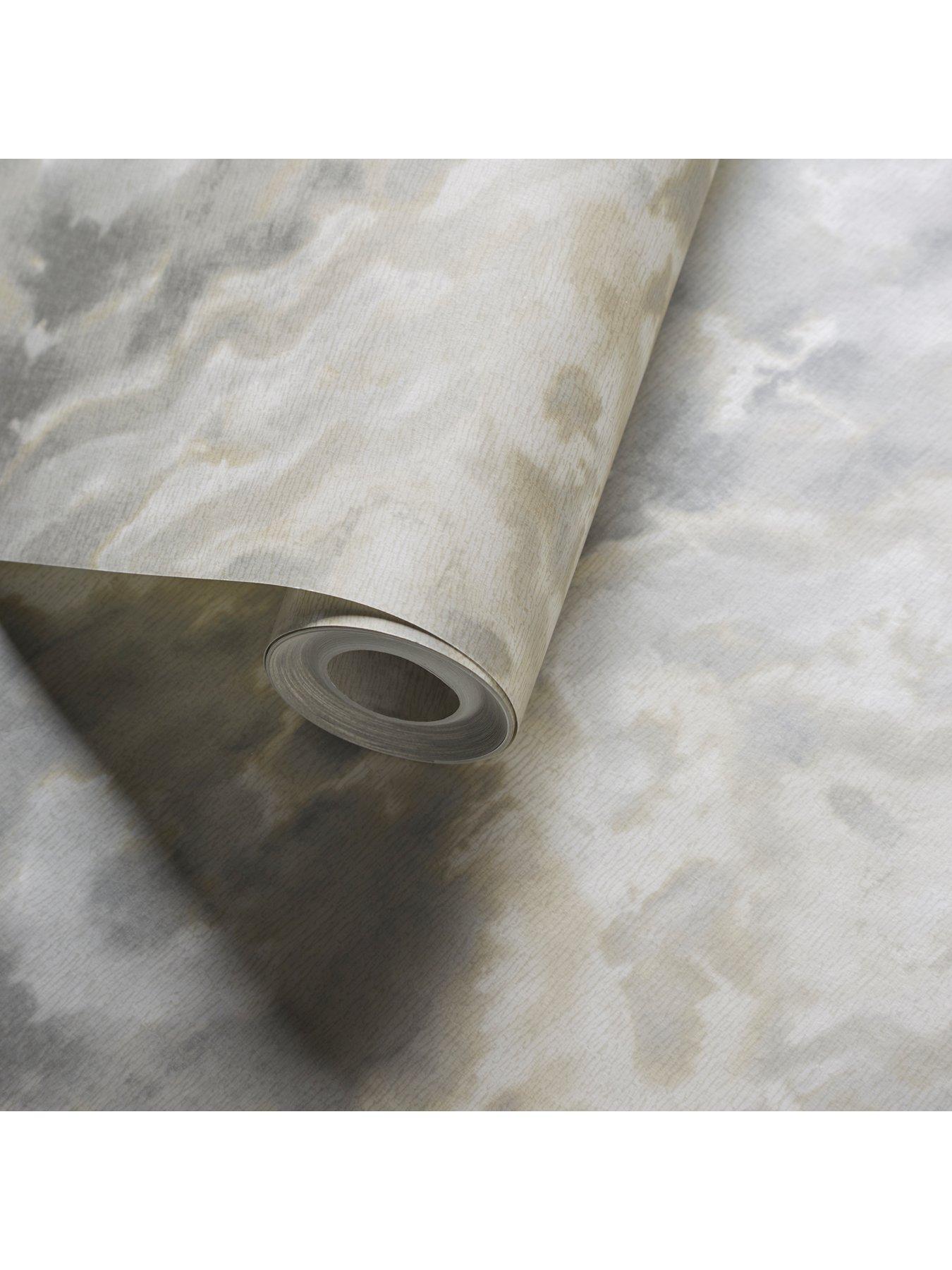 Product photograph of Clarke Clarke Fusion Aqueous Wallpaper Ndash Natural from very.co.uk