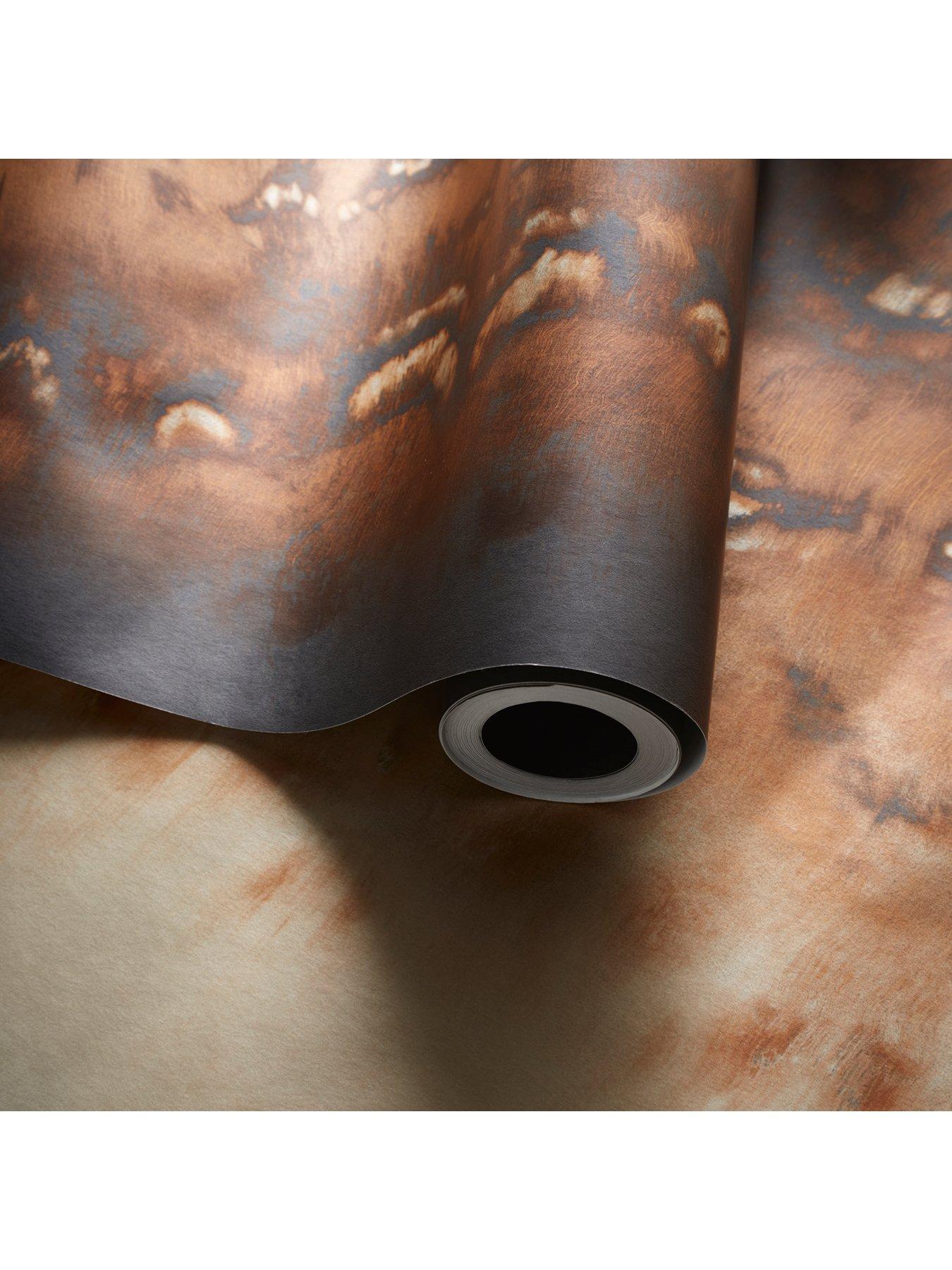 Product photograph of Clarke Clarke Fusion Disperse Wallpaper Ndash Bronze from very.co.uk