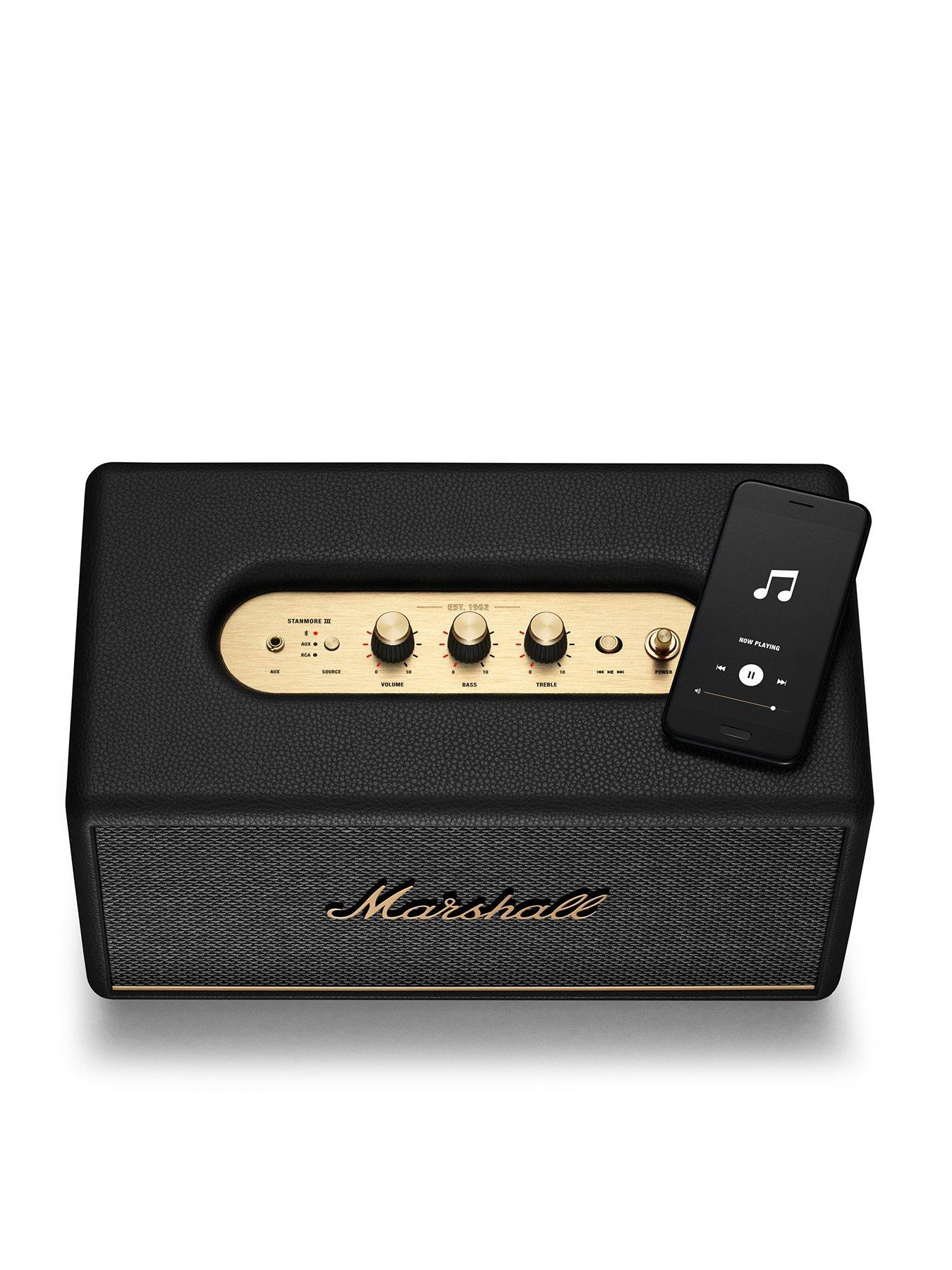 Marshall black bluetooth speakers factory