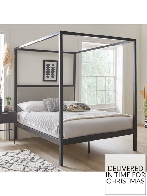 very-home-hampton-4-poster-bed-metal-double-bed