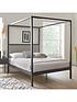  image of very-home-hampton-4-poster-bed-metal-double-bed