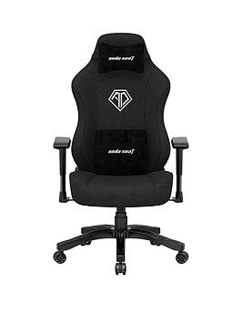 Product photograph of Andaseat Phantom 3 Premium Black Fabric from very.co.uk