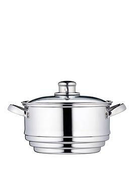 Product photograph of Kitchencraft Stainless Steel Universal Steamer Insert from very.co.uk