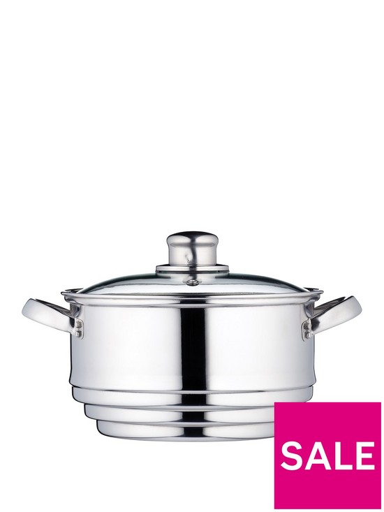 front image of kitchencraft-stainless-steel-universal-steamer-insert