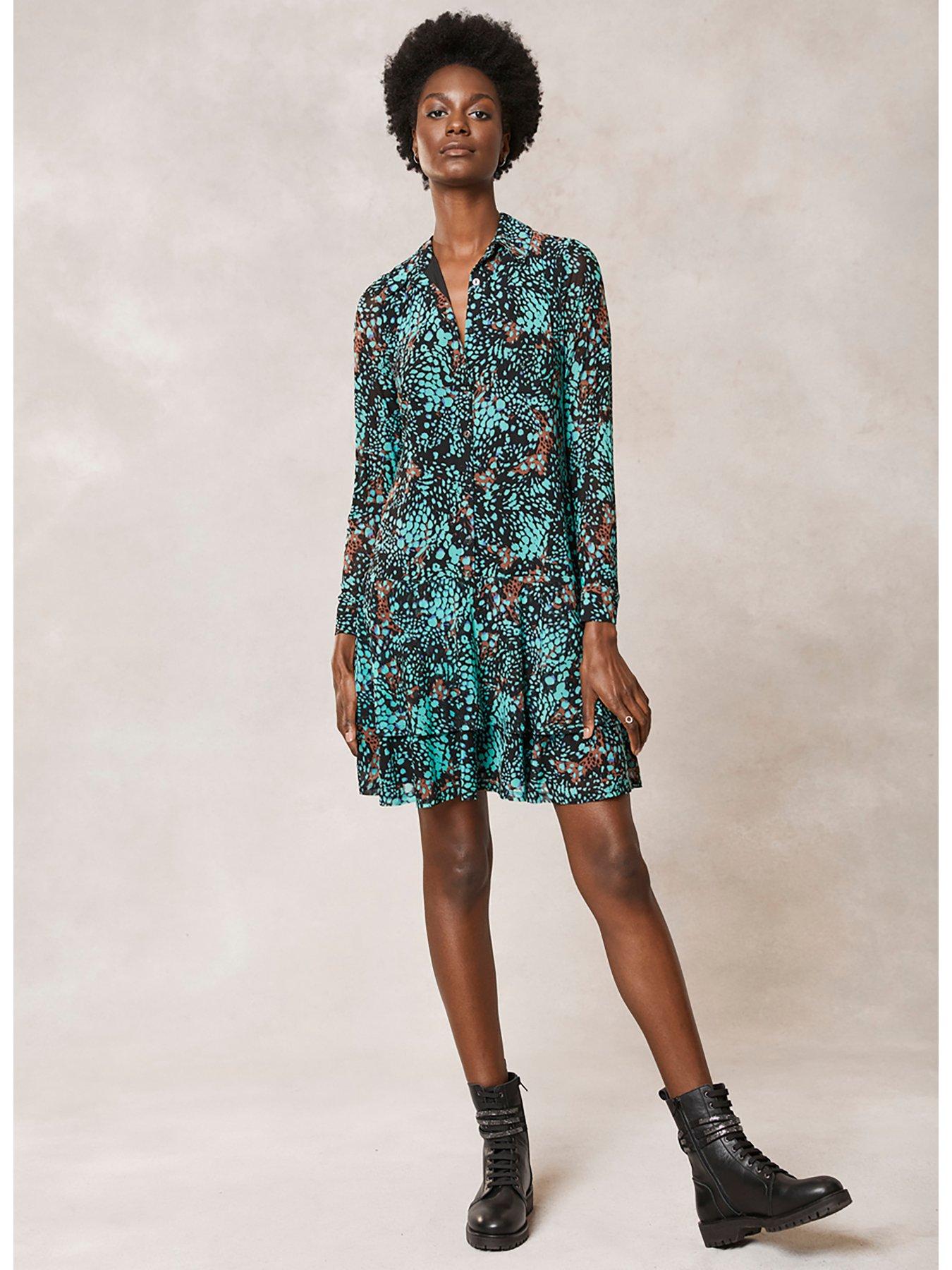 Mint velvet animal print hot sale dress