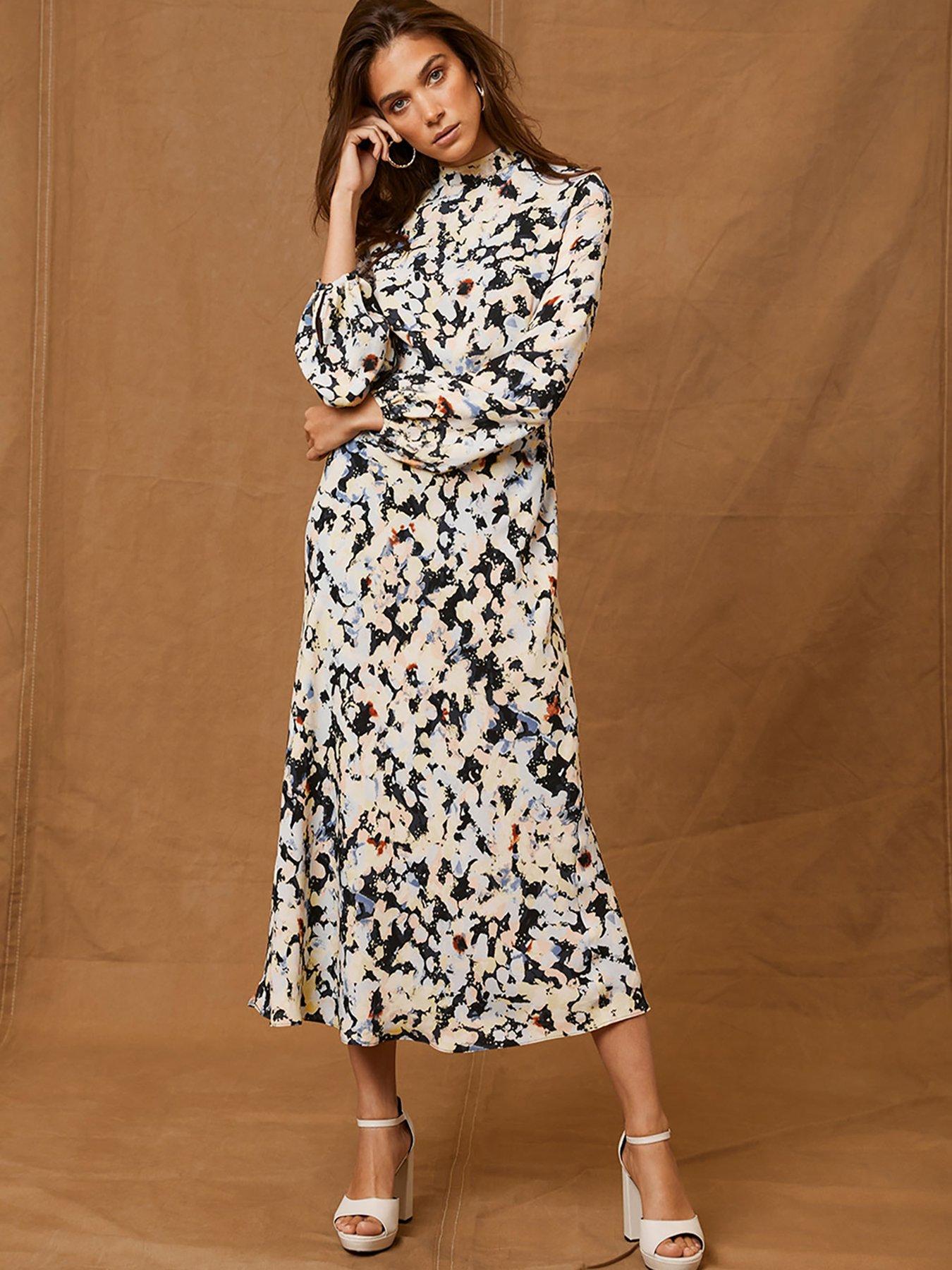 Mint Velvet Jenna Floral Bias Midi Dress very.co.uk