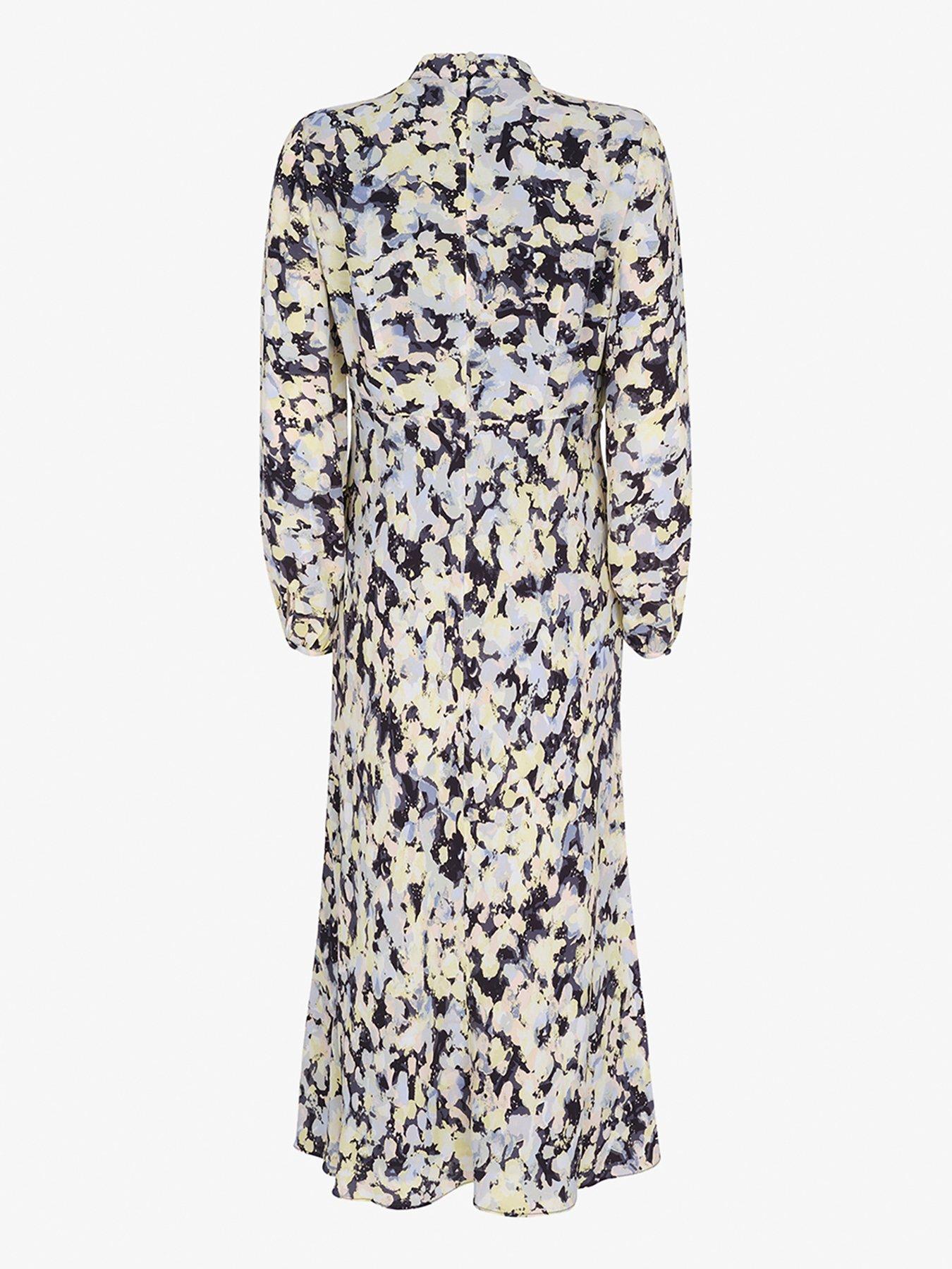 Mint Velvet Jenna Floral Bias Midi Dress | very.co.uk