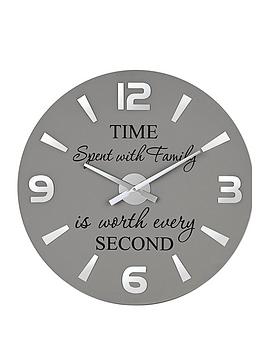Product photograph of Family Wall Clock from very.co.uk