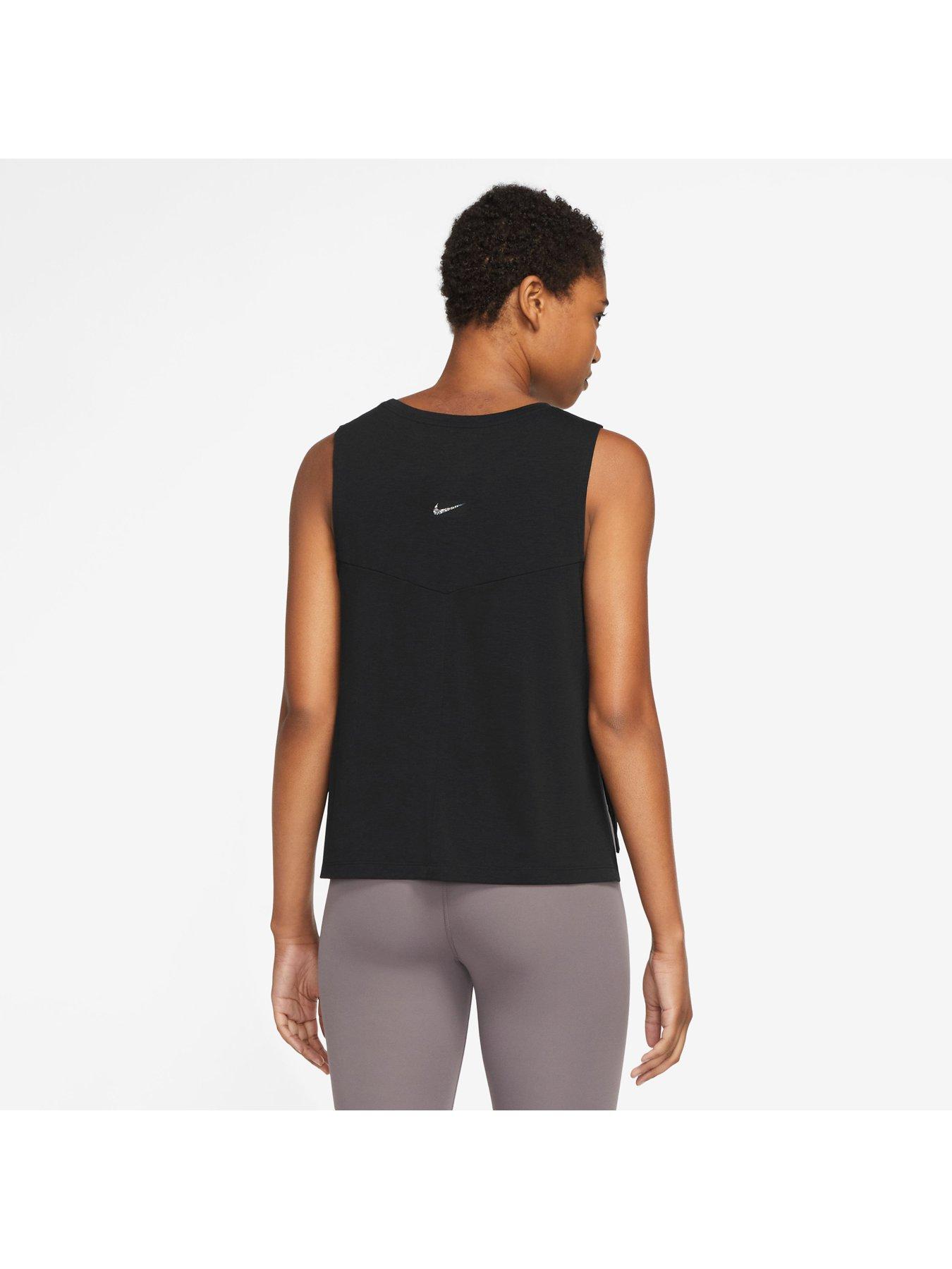 Nike Women's Yoga Dri Fit Tank - BLACK