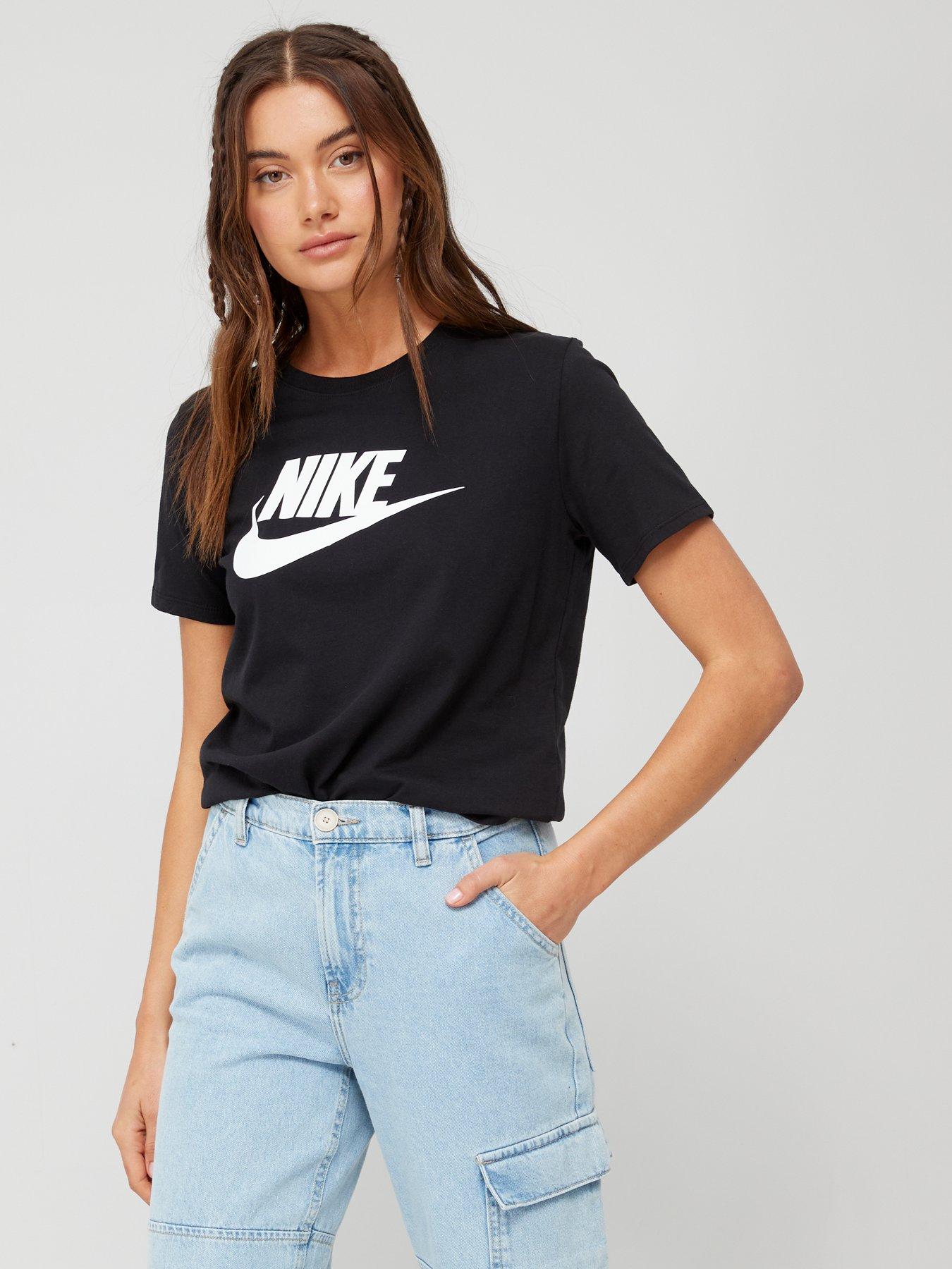 Nike NSW Essential Icon Futura T-Shirt - Black