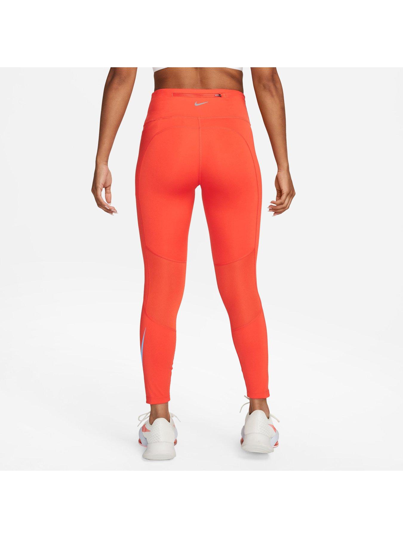 Nike Swoosh 7/8 Leggings - Red